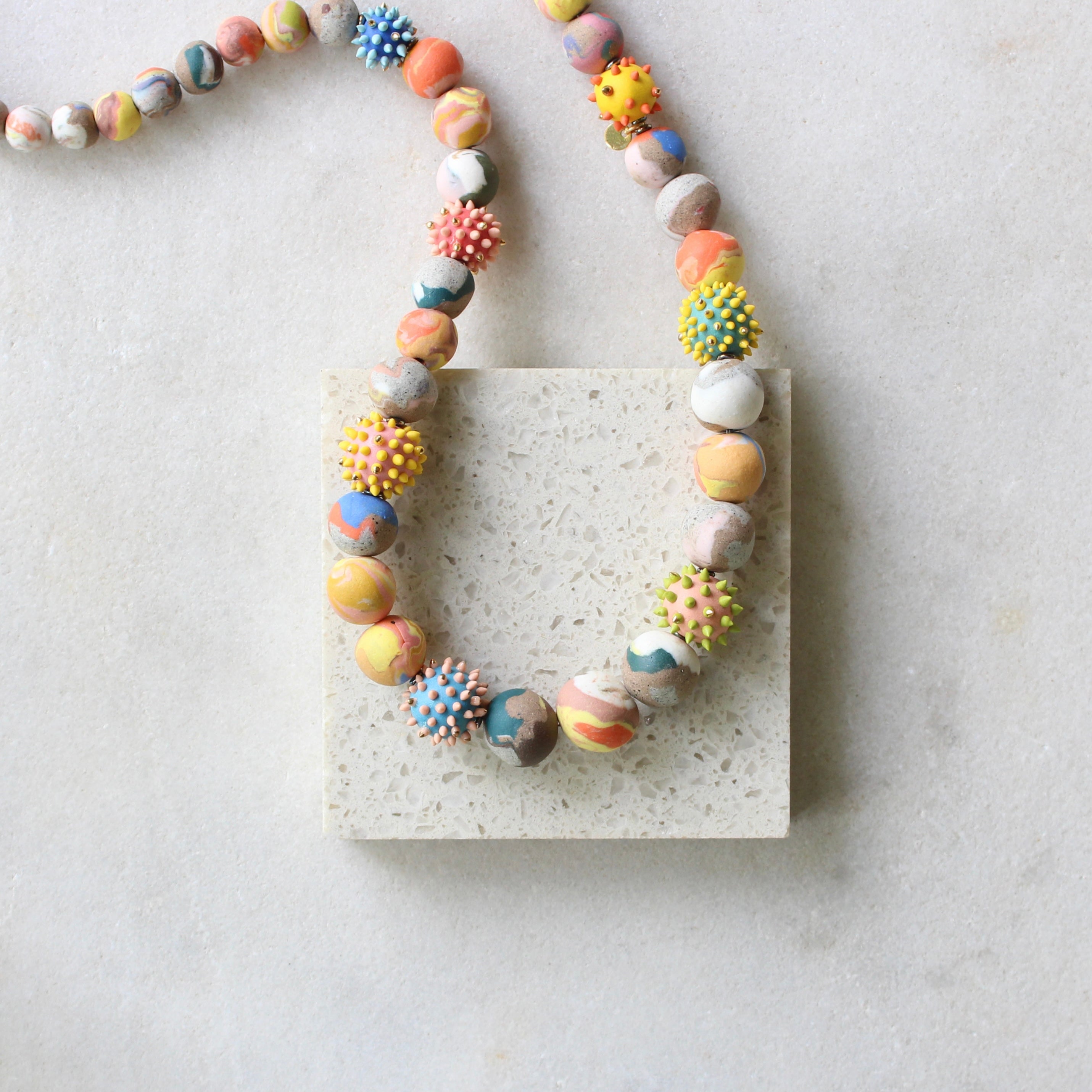 Colour Me Happy SPIKE BEAD Necklace Jewellery Julia Bramich 