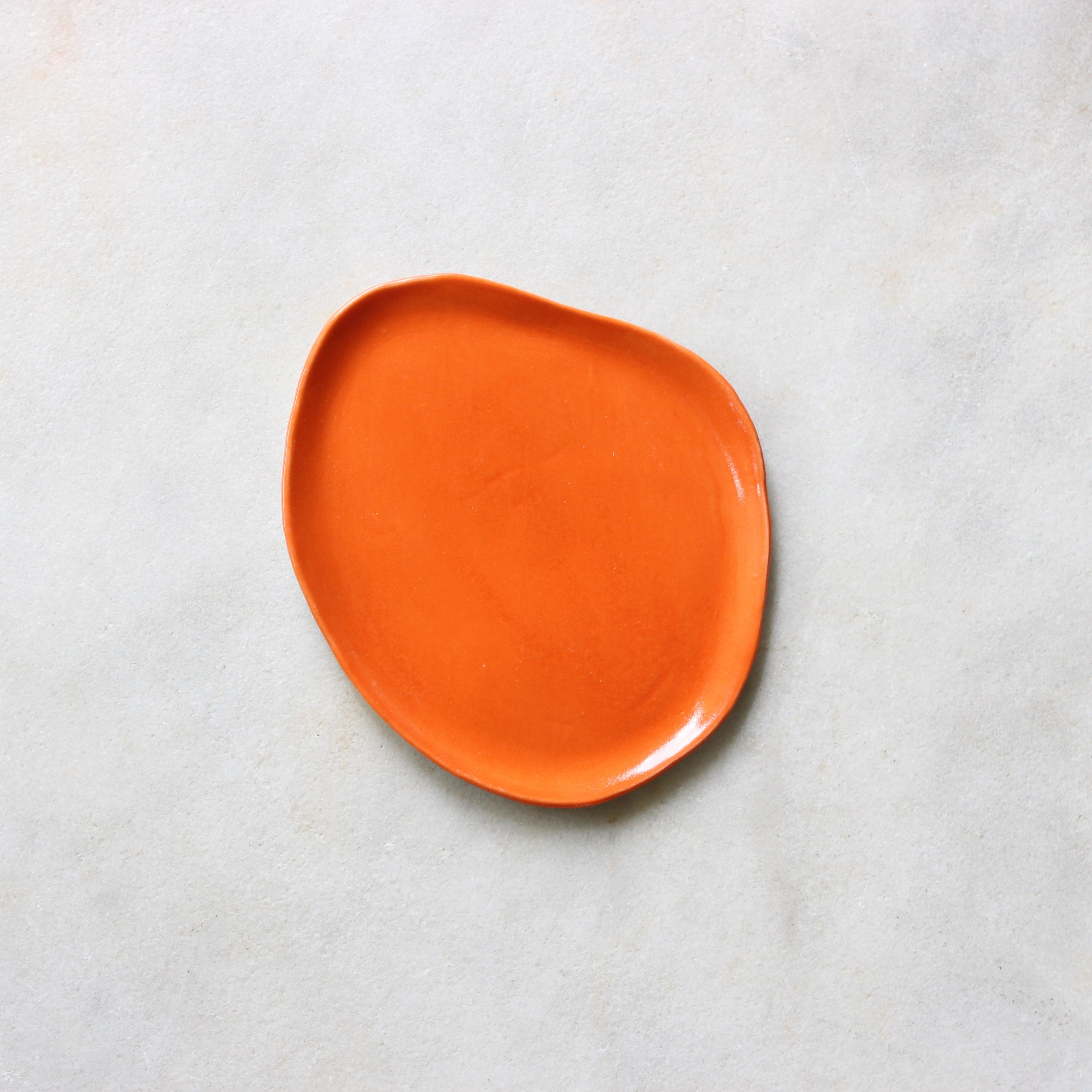 Orange Plate Medium Ceramics Bec English 