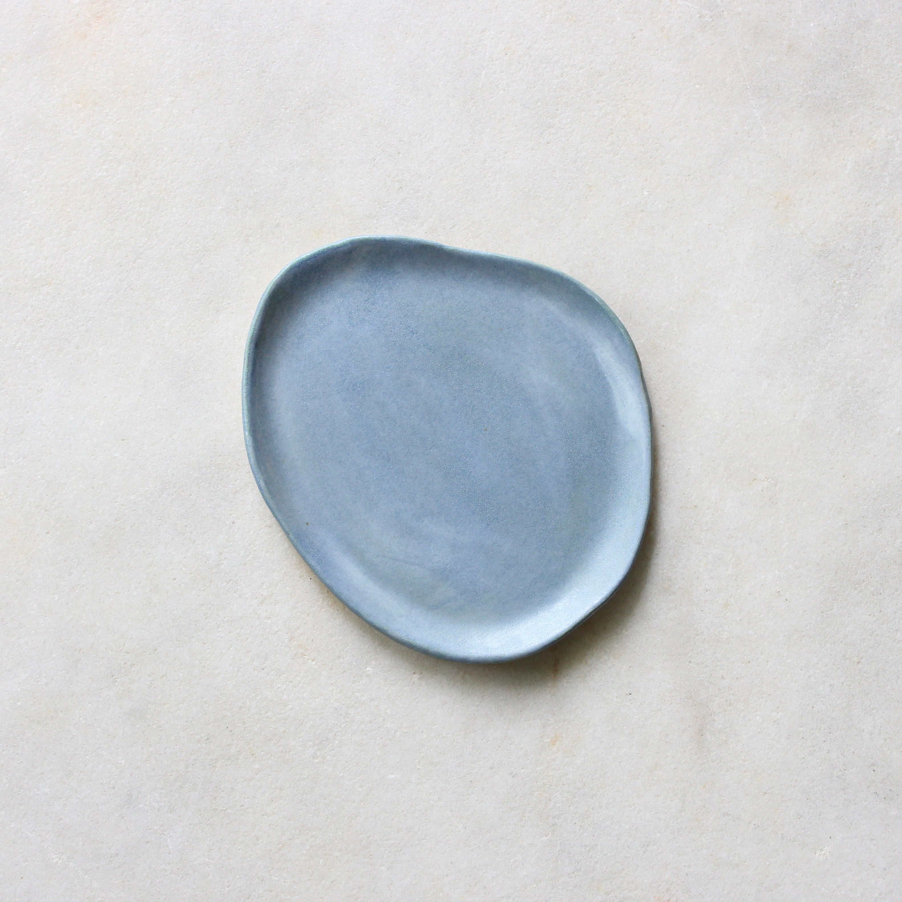Denim Plate Medium Ceramics Bec English 