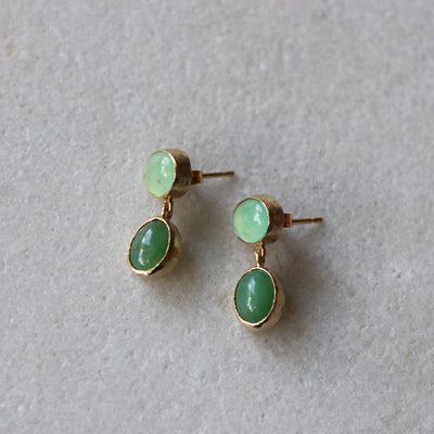 Duo Queensland Chrysoprase Earrings