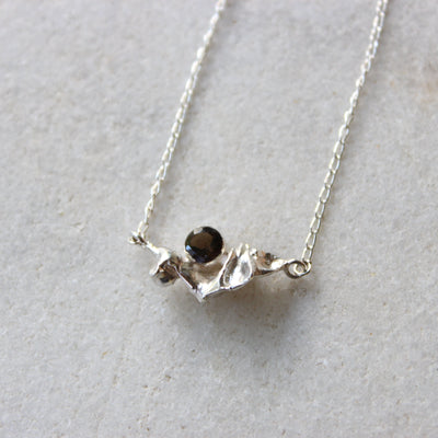 Aqua Fold with Smoky Quartz
