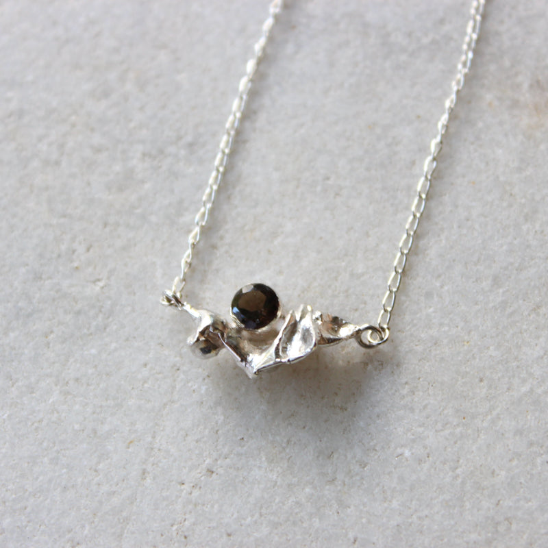 Aqua Fold with Smoky Quartz Jewellery Meiyee Jewellery 