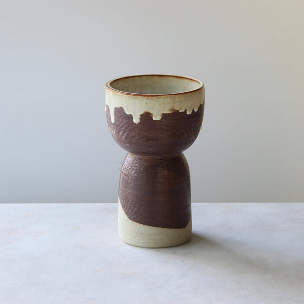 Drippy Brown lamp Ceramics Tabby Ceramics 