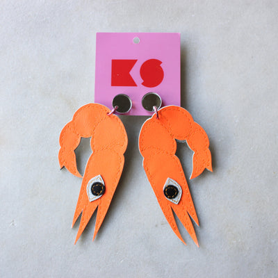 Leather earrings Kimi Schieren #4 