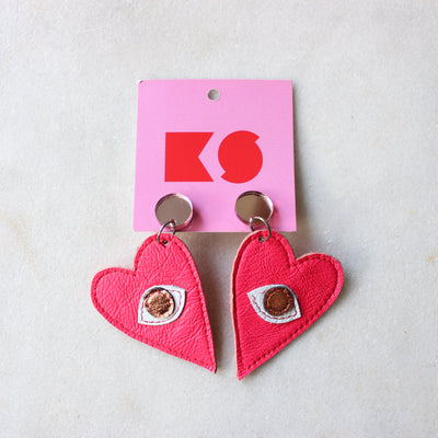 Leather earrings Kimi Schieren #3 