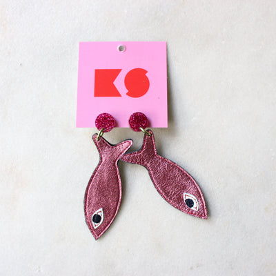 Leather earrings Kimi Schieren #6 