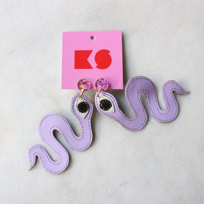 Leather earrings Kimi Schieren #9 
