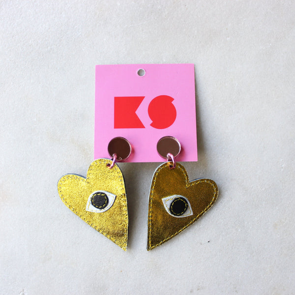 Leather earrings Kimi Schieren #1 