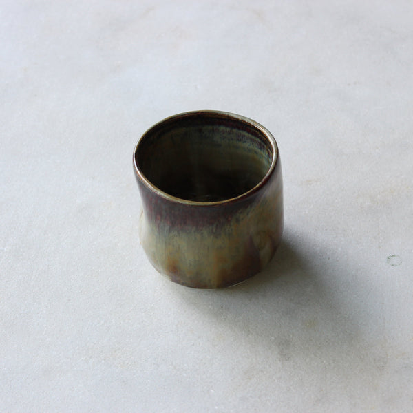 Drippy Autumnleaf dimple cup medium Ceramics Tabby Ceramics 
