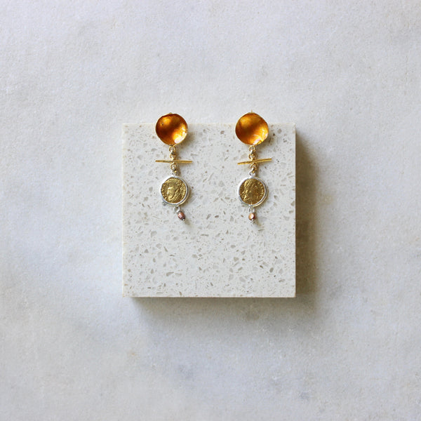 Coin earrings Jewellery ArtizJewelry 