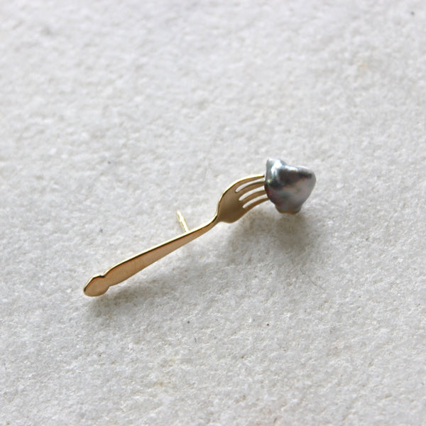 Gold Fork Lapel Jewellery Jewellery By Xiao 