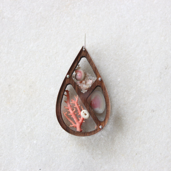 Teardrop Ocean Treasure Pendant Jewellery Rumma Designs 