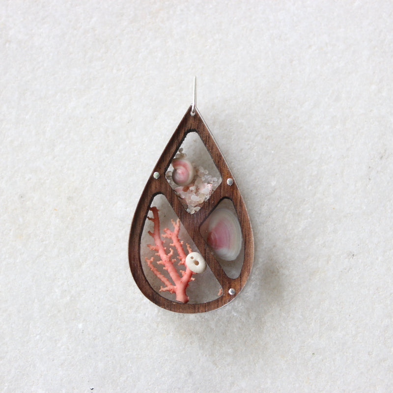 Teardrop Ocean Treasure Pendant Jewellery Rumma Designs 