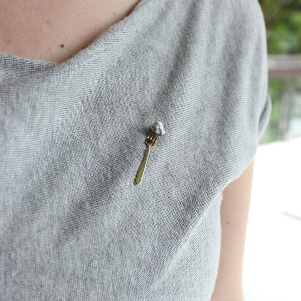 Gold Fork Lapel Jewellery Jewellery By Xiao 