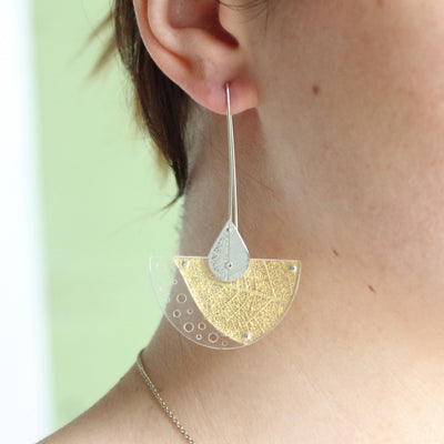 Leaf Skeleton Earrings Jewellery Rumma Designs 