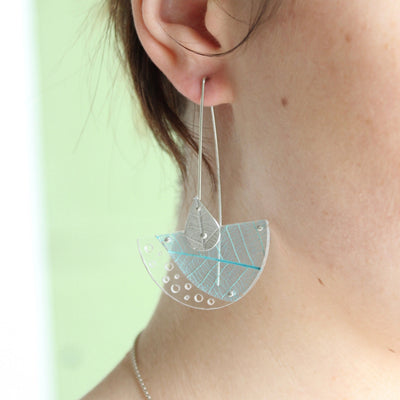 Leaf Skeleton Earrings Jewellery Rumma Designs 