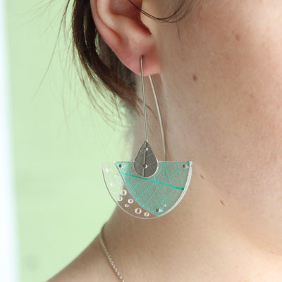 Leaf Skeleton Earrings Jewellery Rumma Designs 