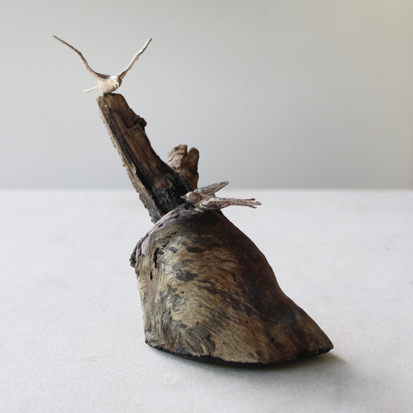 Silver Cereal Birds Ceramics deb mostert 