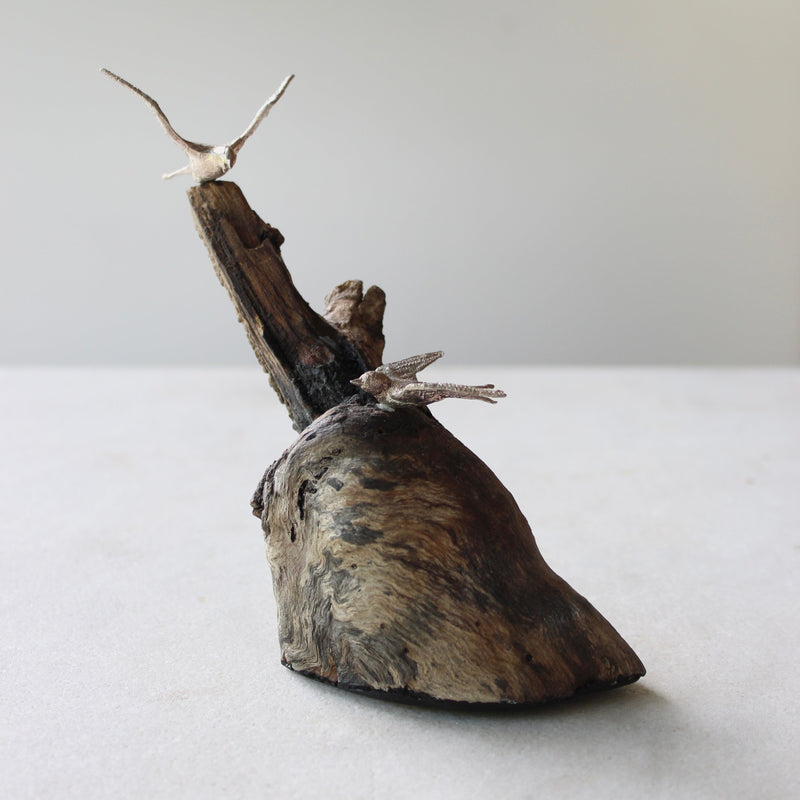 Silver Cereal Birds Ceramics deb mostert 