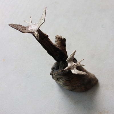 Silver Cereal Birds Ceramics deb mostert 