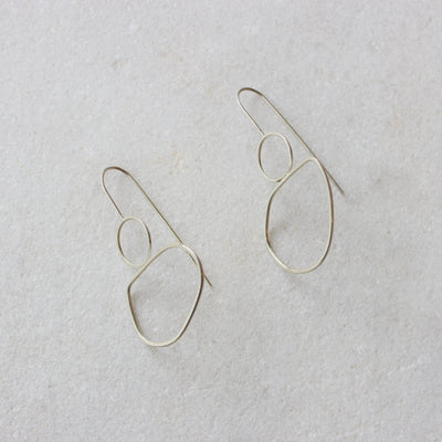 Sterling Silver Wire Frame Earrings - M