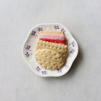 Deliciously Inedible Family Favourites (Small Plate) 3 biscuits Ceramics Julya Hegarty 1 