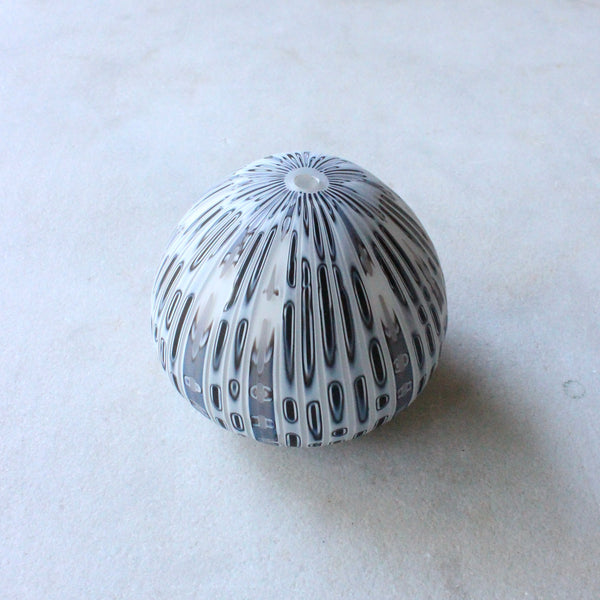 White Woodgrain 227 Vessel Glass Jo Bone 
