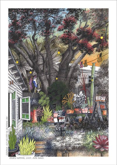 Greeting Card A6 Cards Alan Innes Ashgrove. Rachel's Garden. 