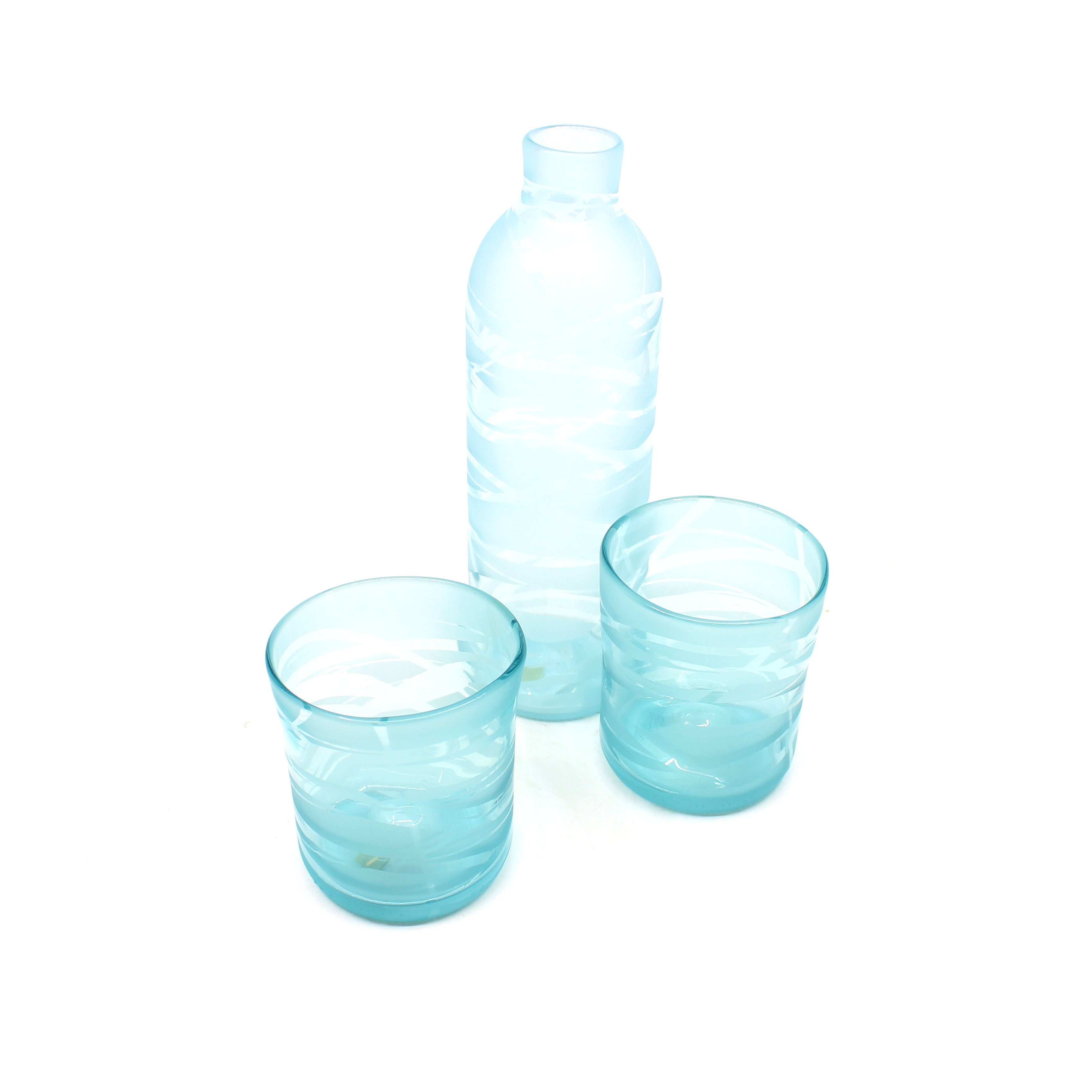 Aaron and Jo Upcycled carafe set (3pc)