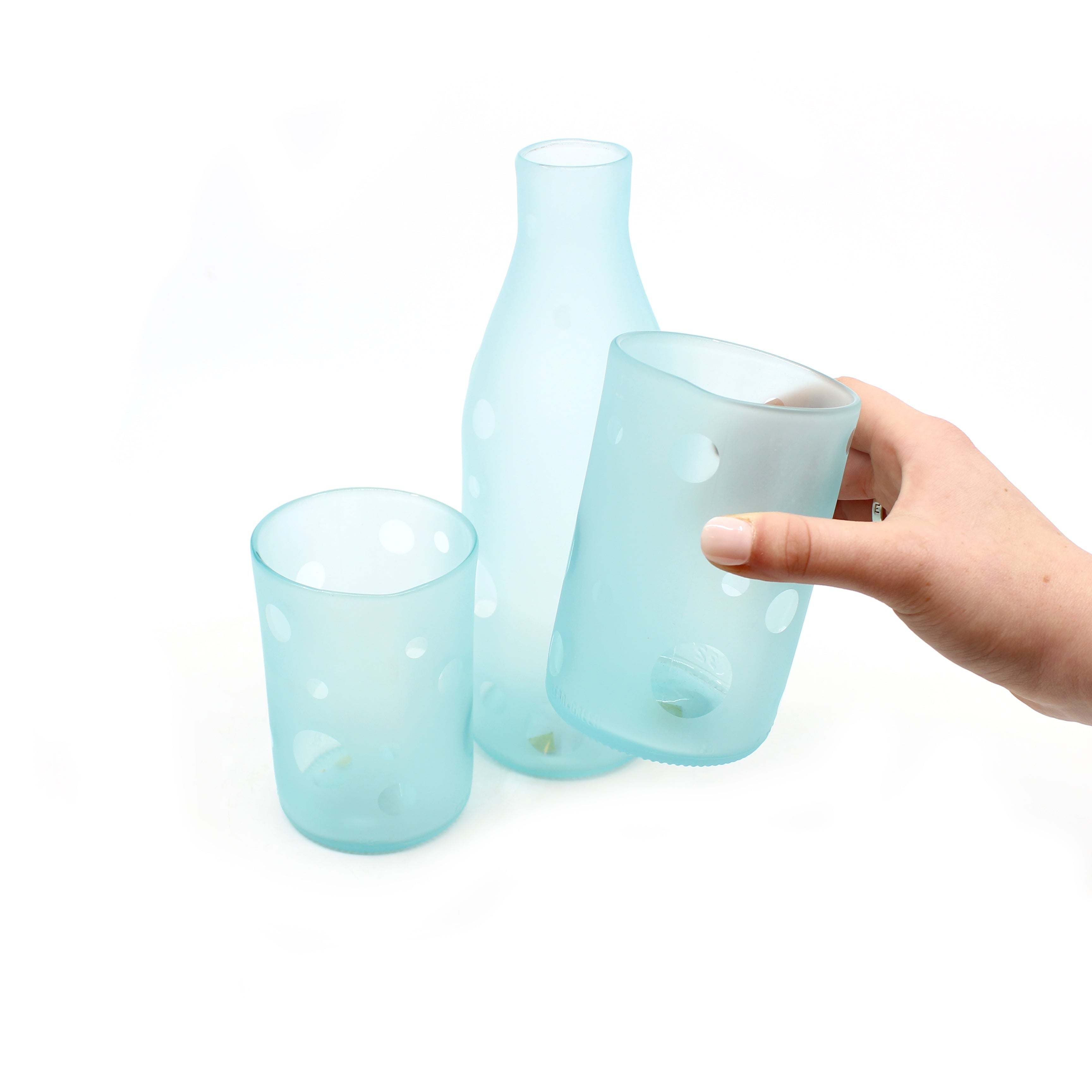 Aaron and Jo Upcycled carafe set (3pc)