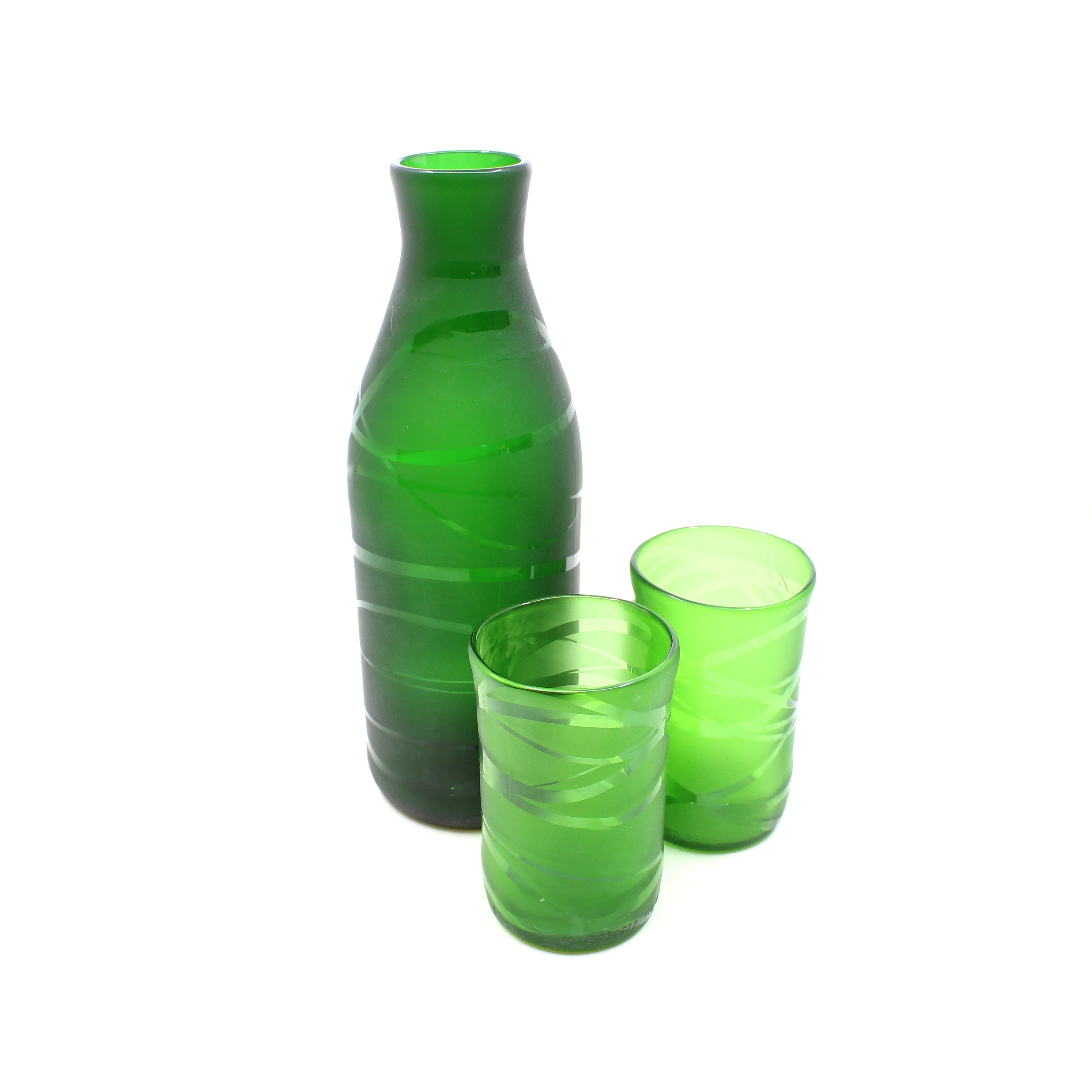 Aaron and Jo Upcycled carafe set (3pc)