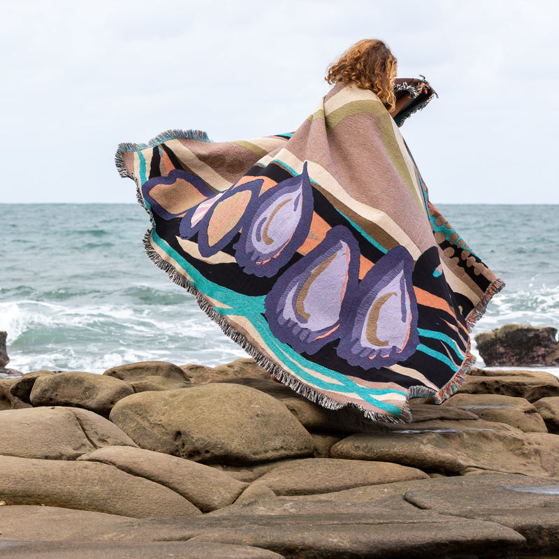 Bambara (pathways) Blanket Textiles & Fibre Libby Harward 