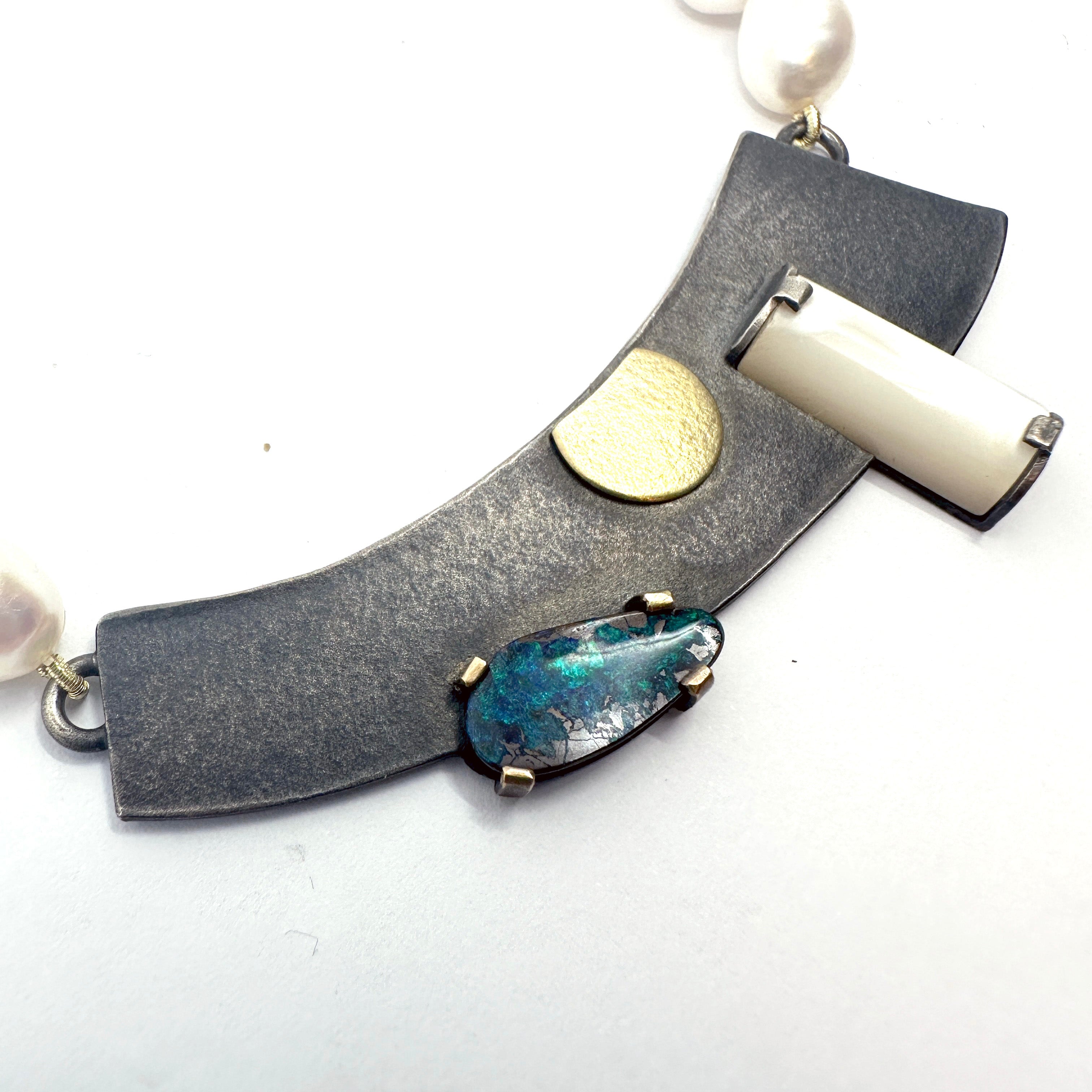 Curved Bar Style Necklace – artisan - Main Image