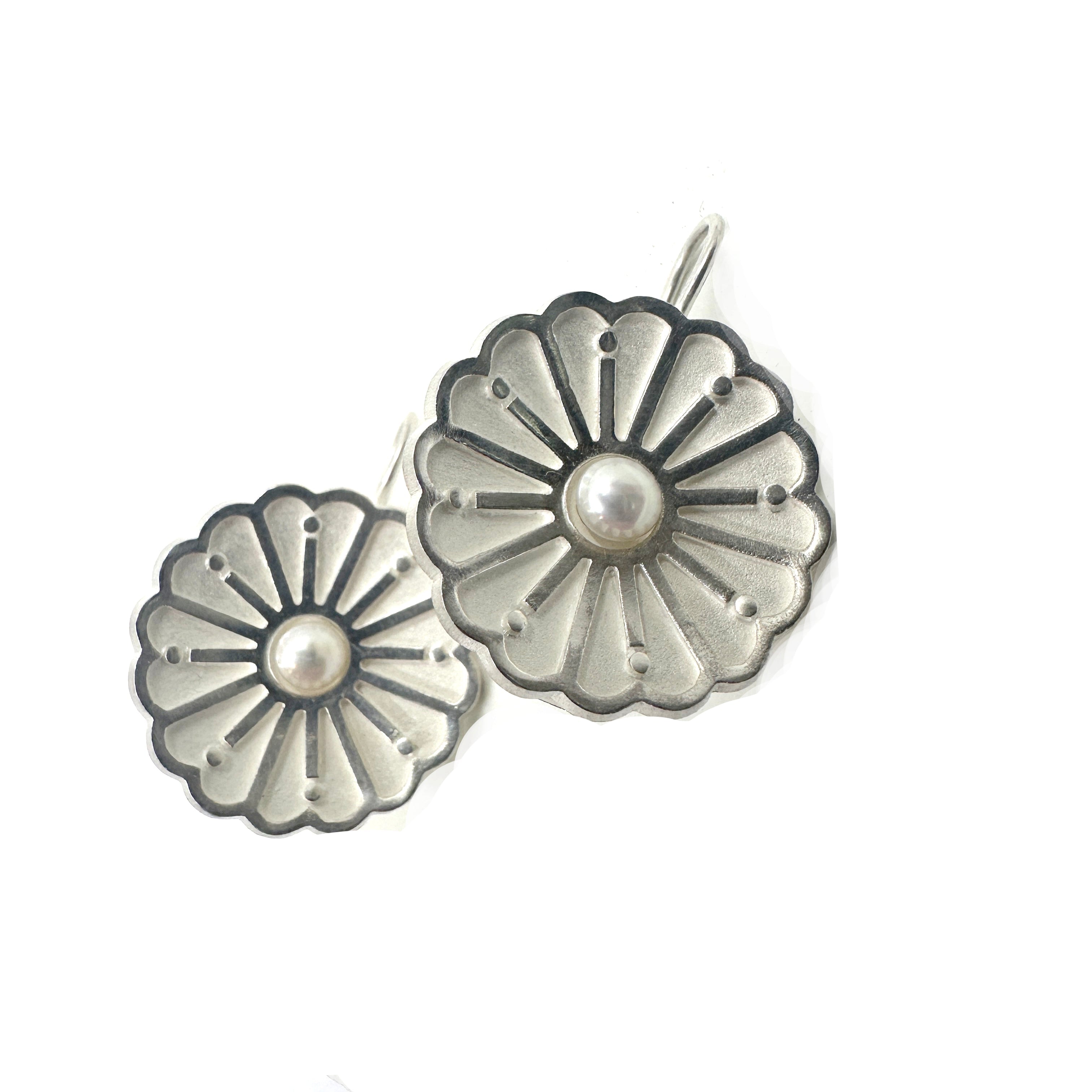 Earrings - Large Chrysanthemum