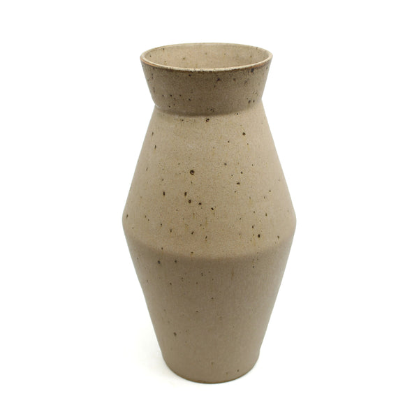 Beige tall angular vase (Retail) Ceramics Beansprout Studio 