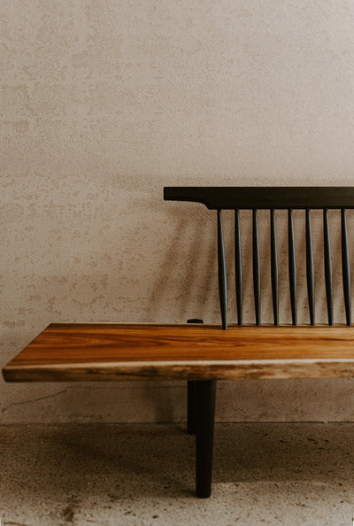 Black Wood Seat Timber Ben Adams Studio 