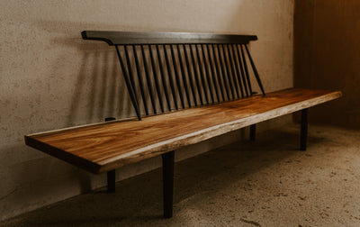 Black Wood Seat Timber Ben Adams Studio 