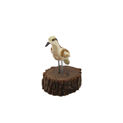 Mini-Bird Series Ceramics Green Bird Ceramics Bush stone-curlew 