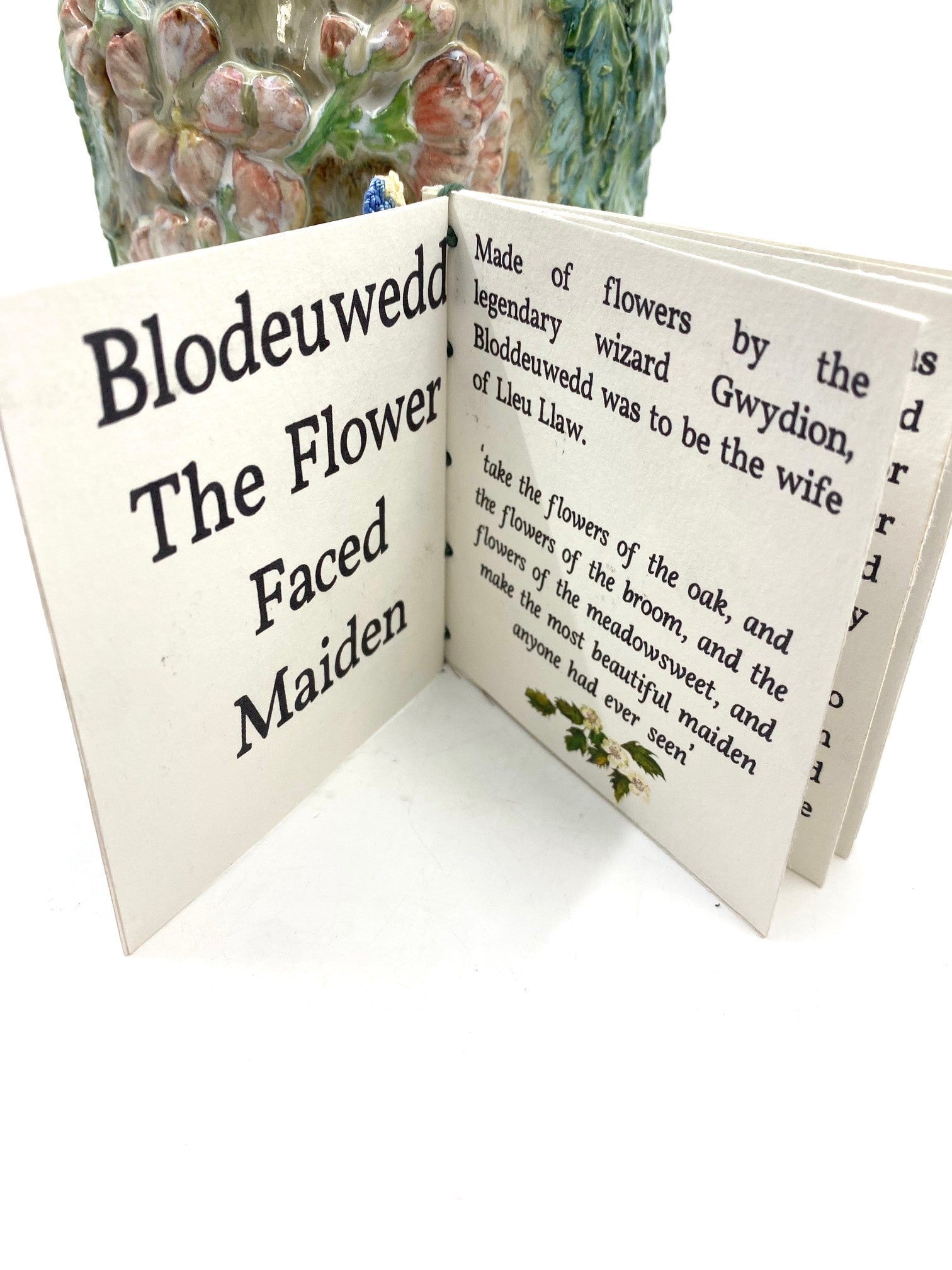 Blodeuwedd with Book