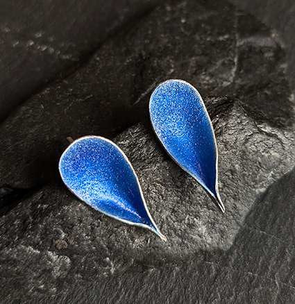 Flitter Studs (Blue Frost) Jewellery Mari Hirata 