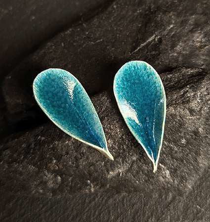 Flitter Studs (Deep Sea) Jewellery Mari Hirata 