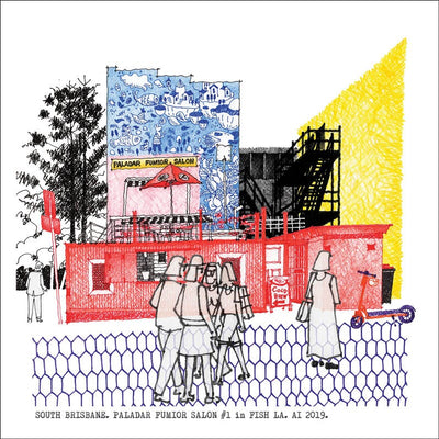 Square Craft Brisbane Greeting Card (various illustrations) Cards Alan Innes South Brisbane. The Paladar. 2019 
