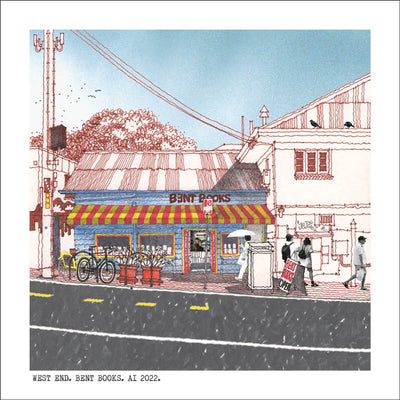 Square Craft Brisbane Greeting Card (various illustrations) Cards Alan Innes West End. Bent Books. 