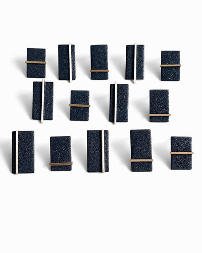 Rectangles brass rod Jewellery Gabi Harris 