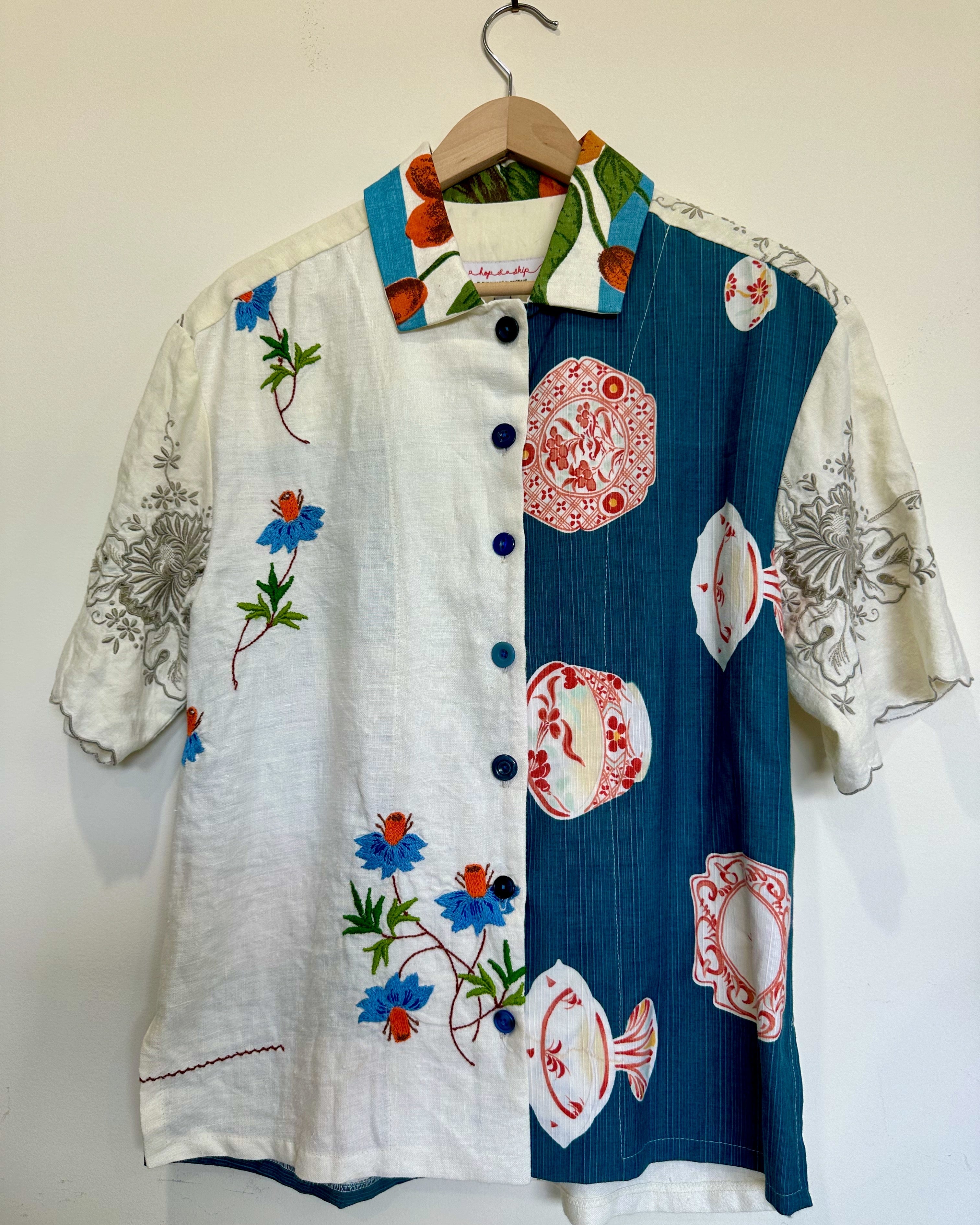 Gentle Folk shirt - May 2026 Collection Textiles & Fibre a hop and a skip 