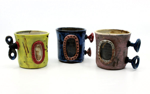 Mug 12 Oz Ceramics Handle With Clay 