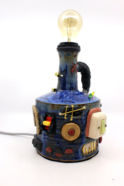 Sea Blue Switches Lamp Ceramics Handle With Clay 