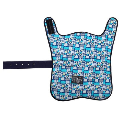 Oilskin Dog Coat Puli Puli Rocks (Blue) - Small Leather Ikuntji Artists 
