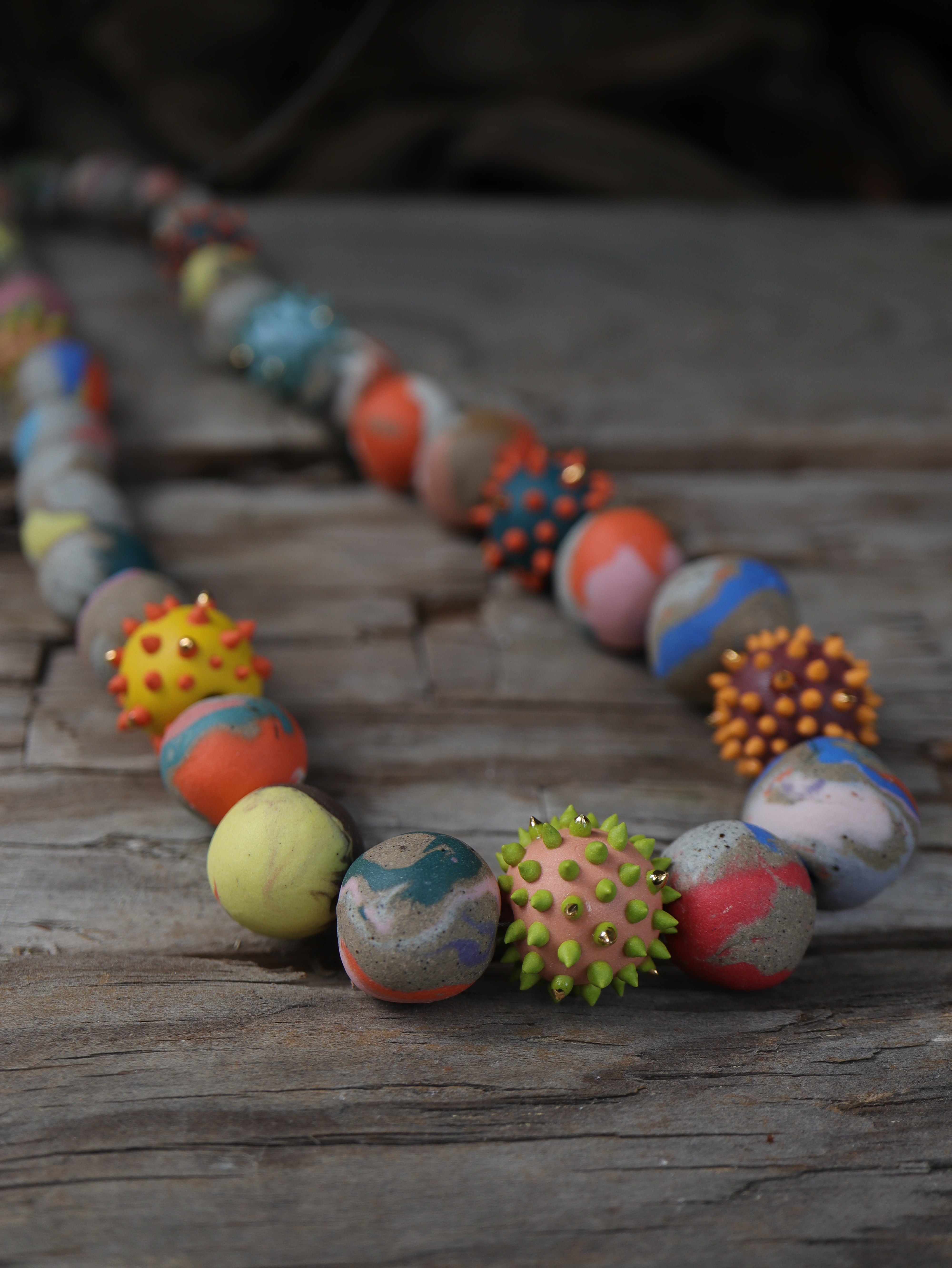 Colour Me Happy SPIKE BEAD Necklace Jewellery Julia Bramich 