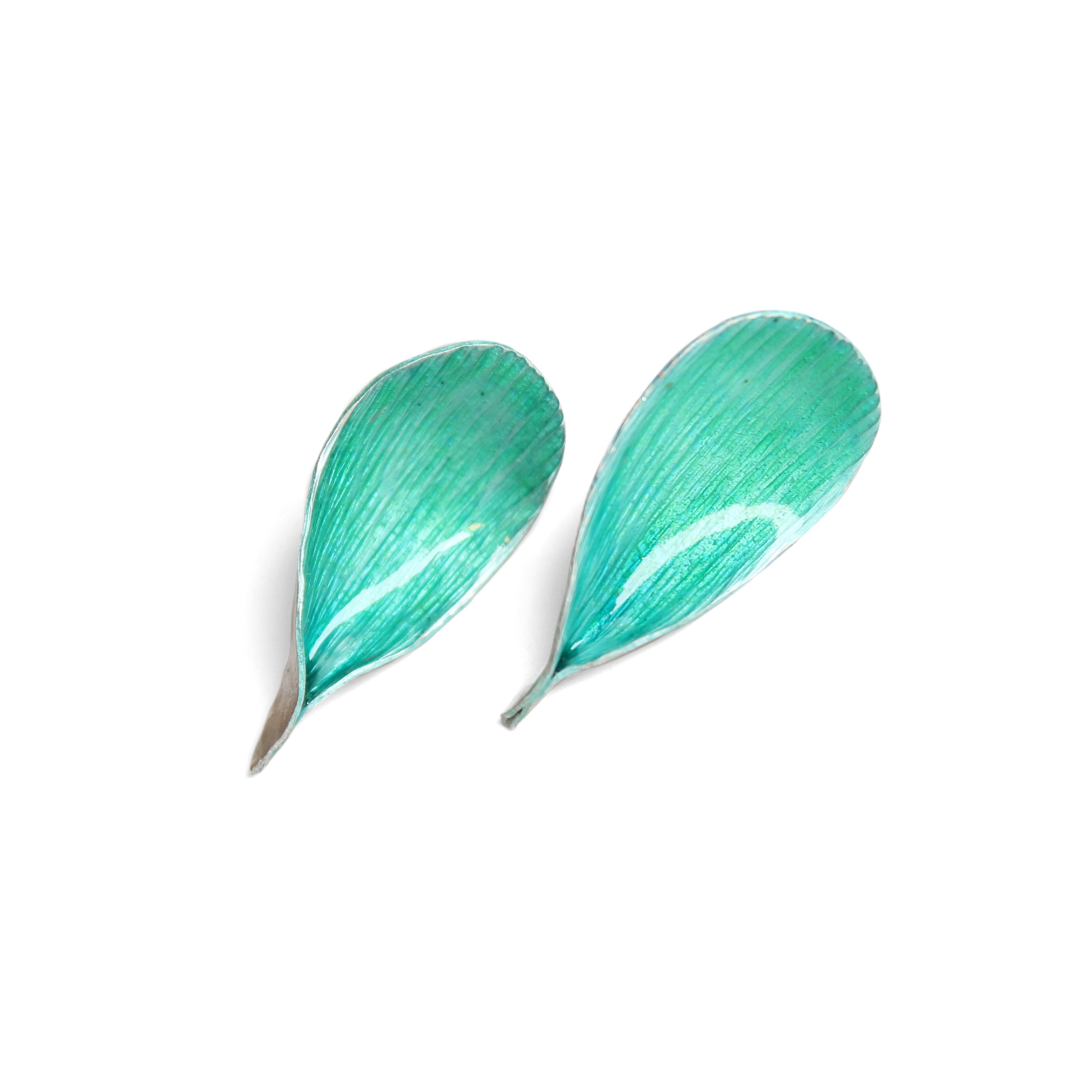 Flitter Studs (Blue Green) Jewellery Mari Hirata 